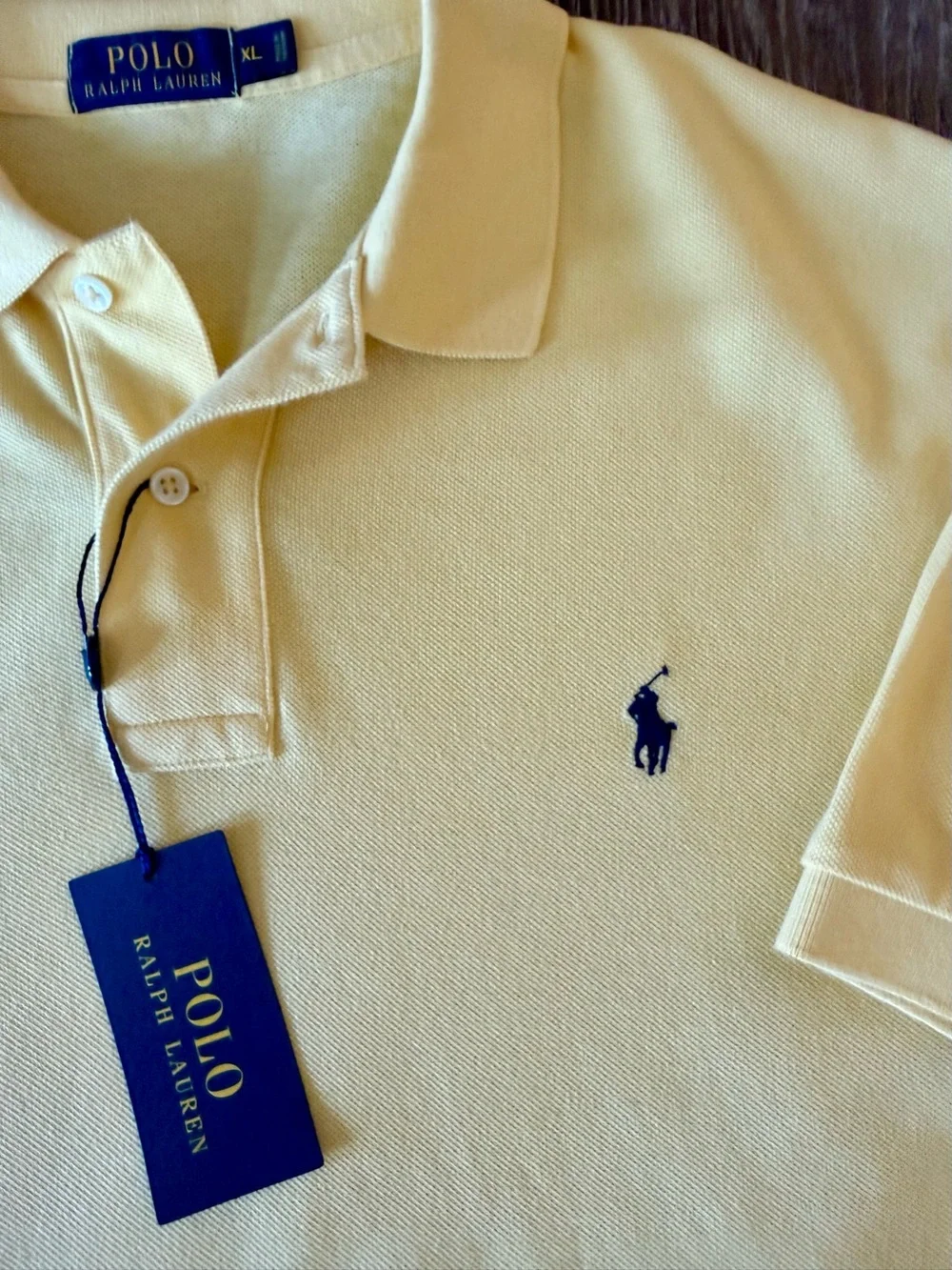 Polo Ralph Lauren Men’s Classic Iconic Mesh Shirt | Size XL | Fall Yellow